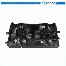 Radiator Condenser Cooling Fan Assembly For 2001-2003 Chevrolet Impala 3.8l