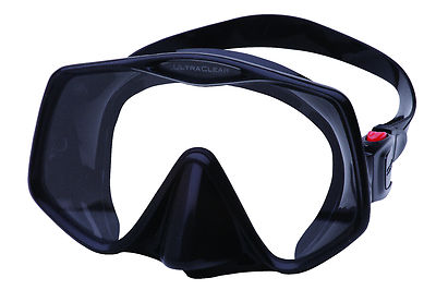 Atomare Frameless 2 Ultraclear Tauch Maske , Apnoetauchen Schnorcheln LG Schwarz