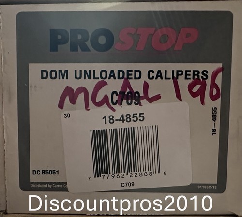 PROSTOP 18-4855 Rear Right Disc Brake Caliper GMC Chevy Cadillac 2003-2011 - Picture 2 of 2