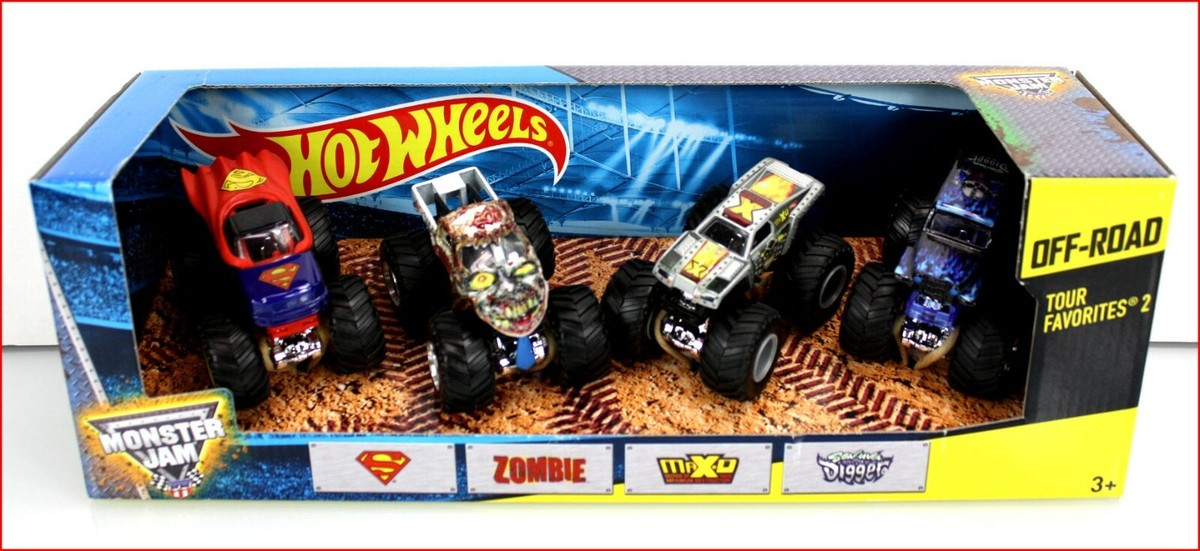 Hot Wheels Monster Jam 2013 Tour Fav 2 SUPERMAN Digger ZOMBIE Max
