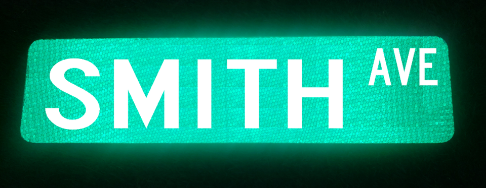 SMITH AVE Personalized street name sign, 24