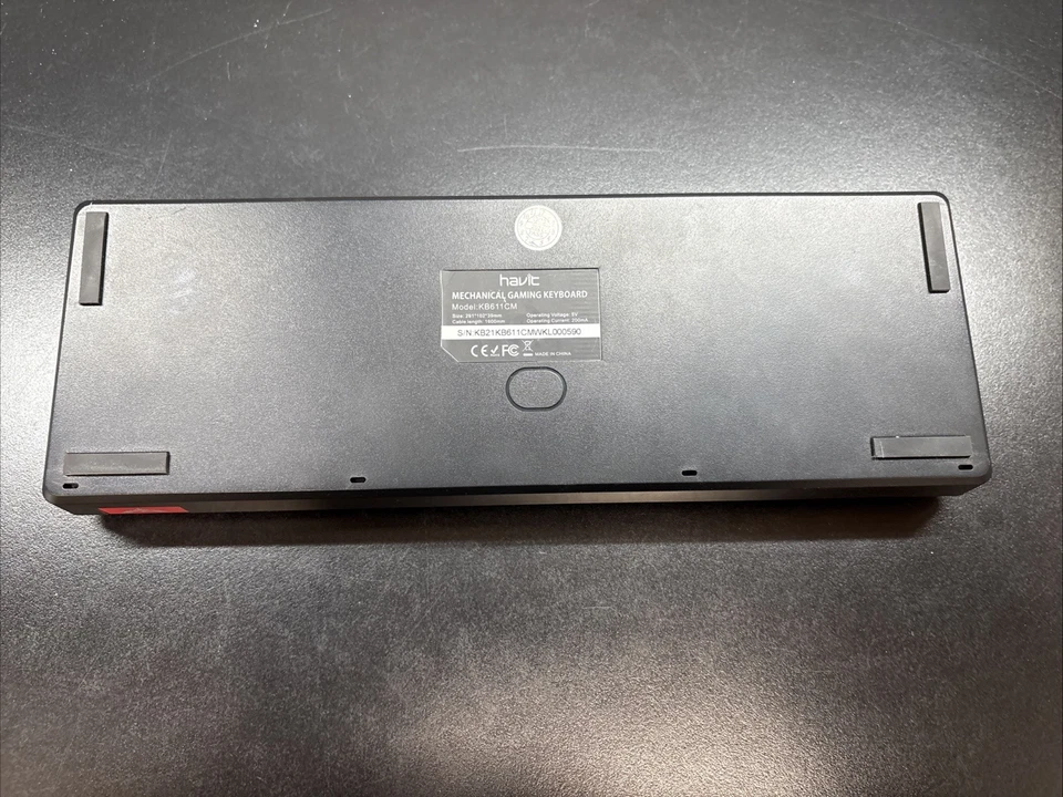 HAVIT KB611CM Rainbow Backlit Portable Wired Gaming Keyboard - Black - Image 3 of 3