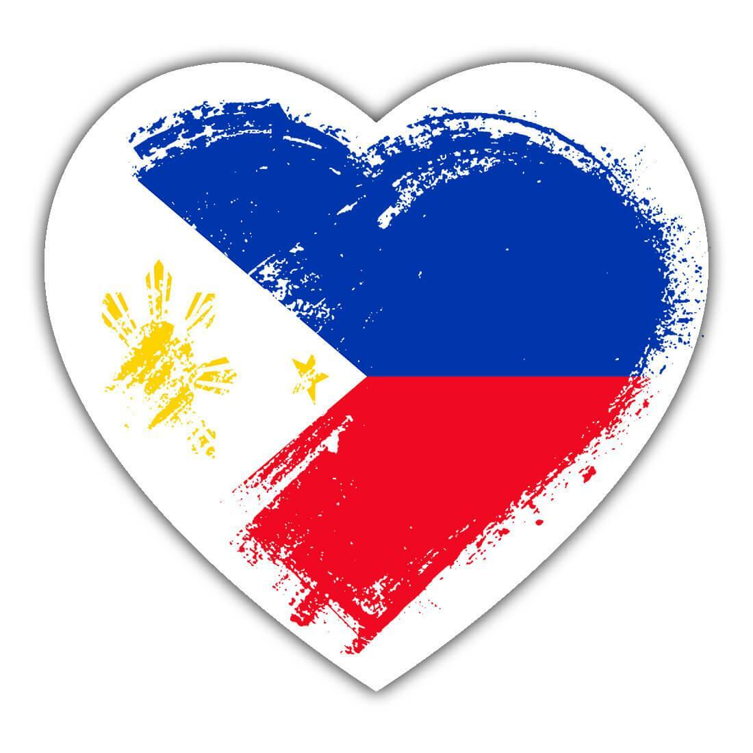 Gift Sticker : Filipino Heart Philippines Country Expat Flag | eBay