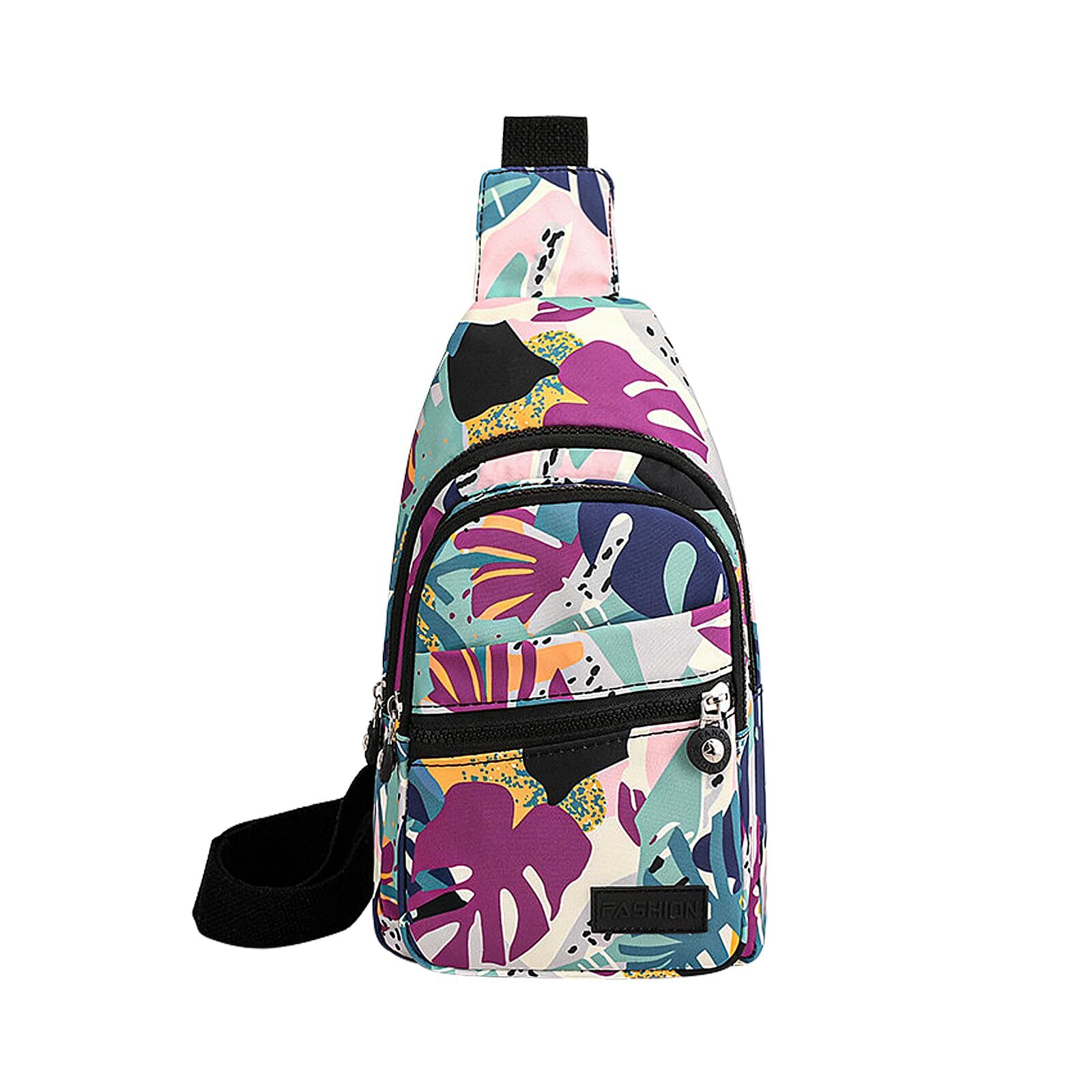 Crossbody Sling Bag Nylon Crossbody Bags Chest Bag with Adjustable Strap Slin...-image