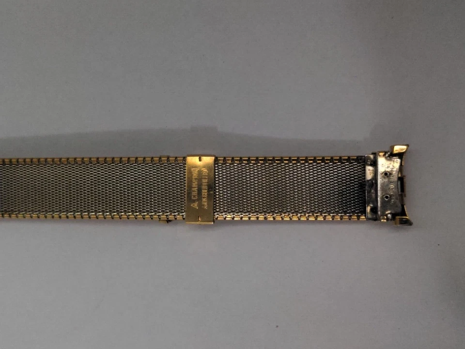 Raro JB Champion Omega Reloj de Luna Pulsera con Cuernos Relleno de Oro Curvo 16 17 18 19 Foto 4 de 4