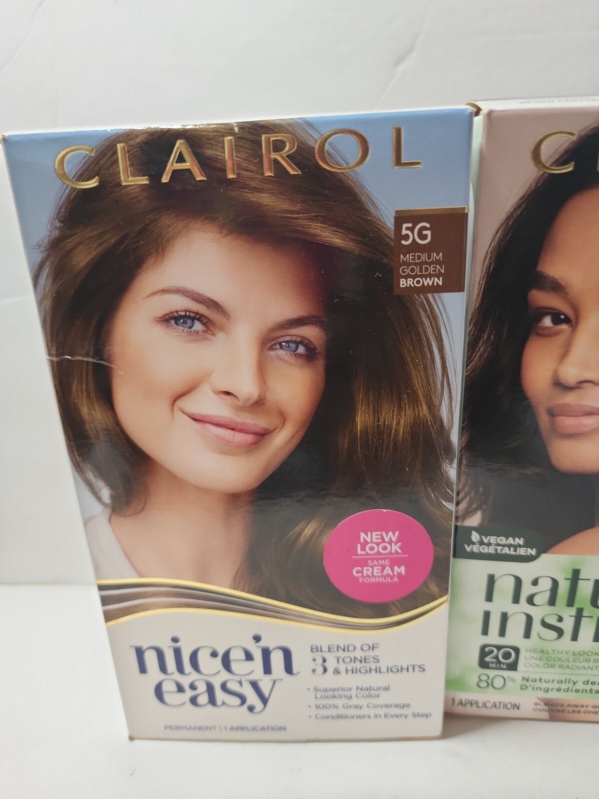 3 Clairol Natural Instincts Hair Color  #3 Brown Black, 5G Medium Golden &6G Lig