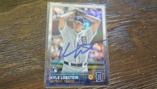 2015 TOPPS KYLE LOBSTEIN     AUTOGRAPHED BASEBALL CARD