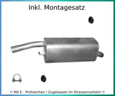 Endschalldämpfer für Ford Fiesta V 1.6 TDCi Bj.11.04 - 04.06 Auspuff Montagesatz