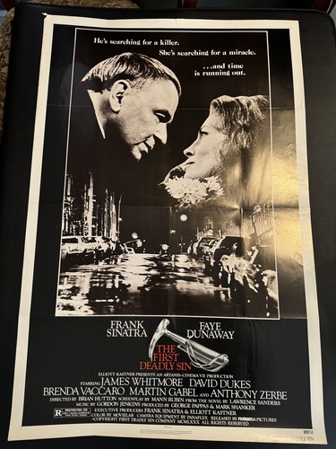 The First Deadly Sin (1980) Original Movie Poster 27x41 One Sheet Frank Sinatra