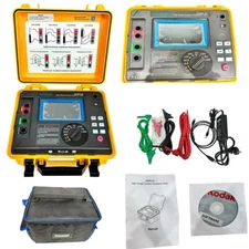 High Voltage Insulation Tester Digital Resistance Detector 10KV 5TΩ Touch Screen