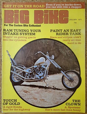 Big Bike Magazine – Vintage Back Issues – 1971, 1972, 1973, 1974