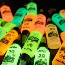 Moon Glow - Glow in the Dark Fabric Paint 30ml - Available in 8 colours!