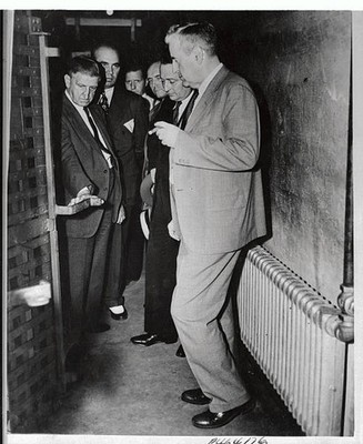 Governor George HEarle of Pennsylvania is pictured as he inspected- Old Photo