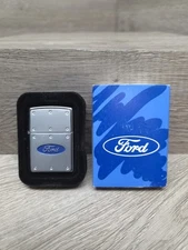 2003 Pewter Plated Ford Tough Zippo (Unstruck) Free Shipping READ!!