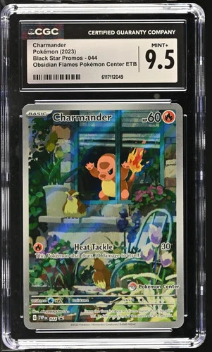 2023 Pokemon Black Star Promos Charmander Obsidian Flames PKC ETB CGC 9.5 #044