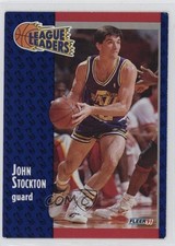1991-92 Fleer League Leaders John Stockton #221 HOF 1m1q