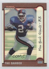 1999 Bowman Chrome Refractor Tiki Barber #150 h8k
