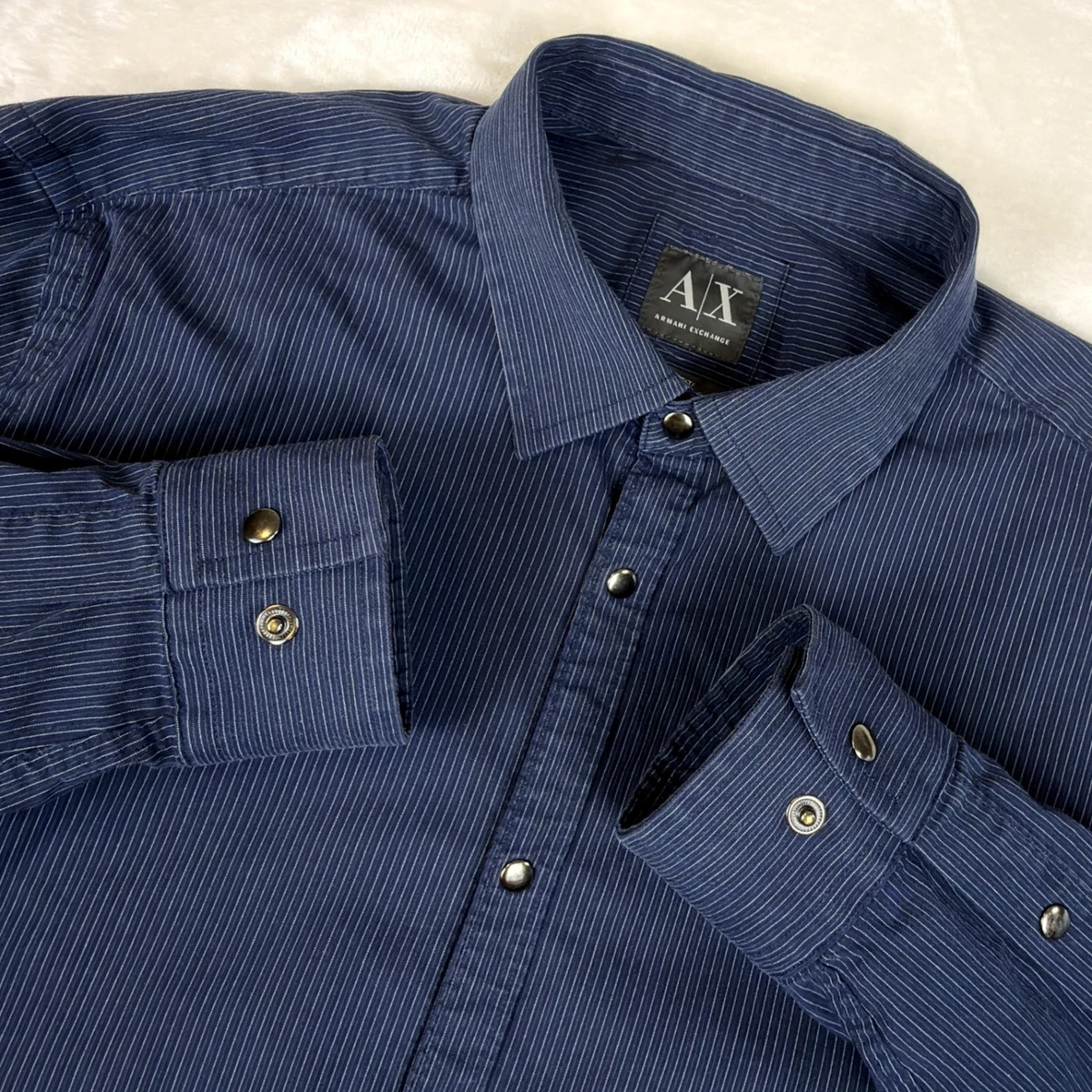 Camicia Uomo Maniche Corte Con Scollo A V - Tessuto Texturizzato Leggero Per L'Estate, Colore Azzurro/Nero, Taglia XL - 2