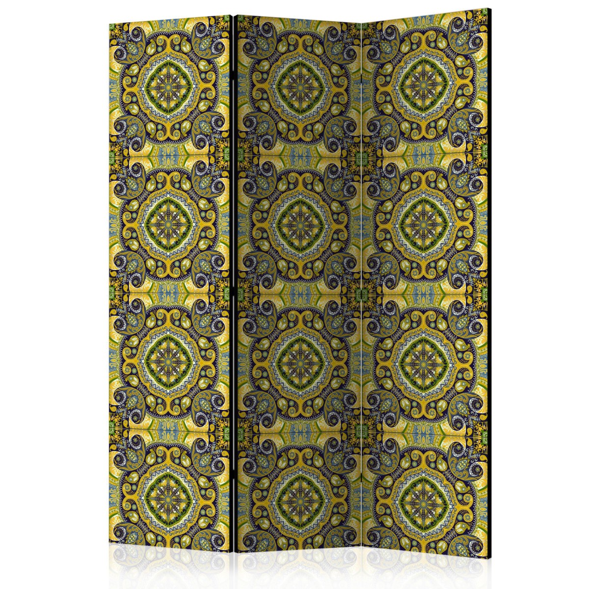 Paravent 3 volets Malachite Mosaic 135x172cm pour masquer le vis-à-vis en intérieur
