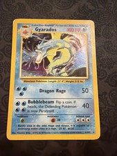 Gyarados 6/102 Holo Raro Set Base Carta Pokemon WOTC