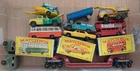 ORIGINAL VINTAGE DIECAST TOY JOB LOT LESNEY MATCHBOX 1-75 CARS BUS BOXES etc