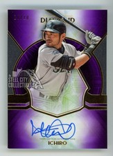 Ichiro 2021 Topps Diamond Icons Purple Autograph Card #AC-I 10/10