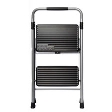 2 Step Ladder Stool Folding Steel Platform Step Stool Anti Slip 225lbs