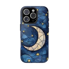 Crescent Moon Night Celestial Tough Phone Case