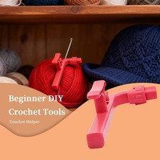 Crochet Holder for Beginners, 3 in 1 Magic Rings Tool to Learn How to Crochet