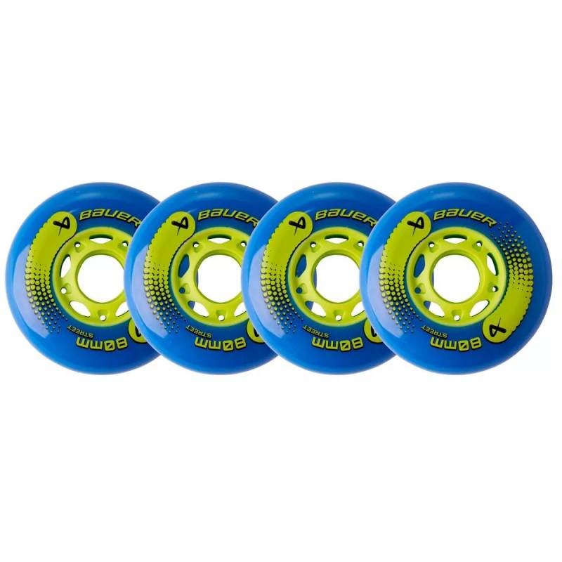 Roues Bauer Hi-Lo Street 82A pour remplacer vos roues de roller usées