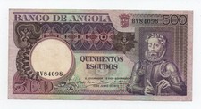 ANGOLA PORTUGAL 500 ESCUDOS 1973 PICK 107 LOOK SCANS