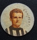 ***BONIPERTI (JUVENTUS)*** 50s FERRERO METAL DISC, RARE!!!