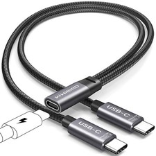 KiWiBiRD USB C Splitter 2 Port USBC Splitter for Charging Female to Dual Type C