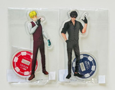 TRIGUN STARGAZE Vash Nicholas Acrylic Stand Casino Dealer Set of 2 Japan NEW