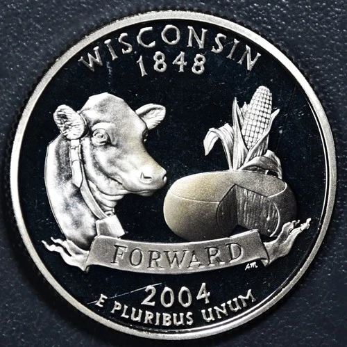 2004-S 50 State Quarters Wisconsin Proof — photo from another recent sale