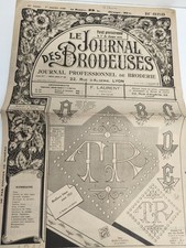 Alte Zeitung Stickerei 1950 Le Journal des Brodeuses Lyon F. Laurent Nr. 658