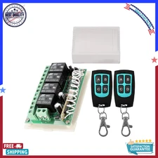 12V Relay Remote Switch Wireless RF Remote Control Switch 4CH Relay Module433Mhz