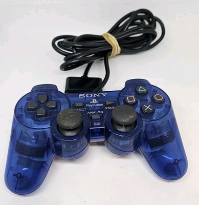 Sony Playstation 2 PS2 Dualshock 2 Analog Controller SCPH-10010 - Clear Blue