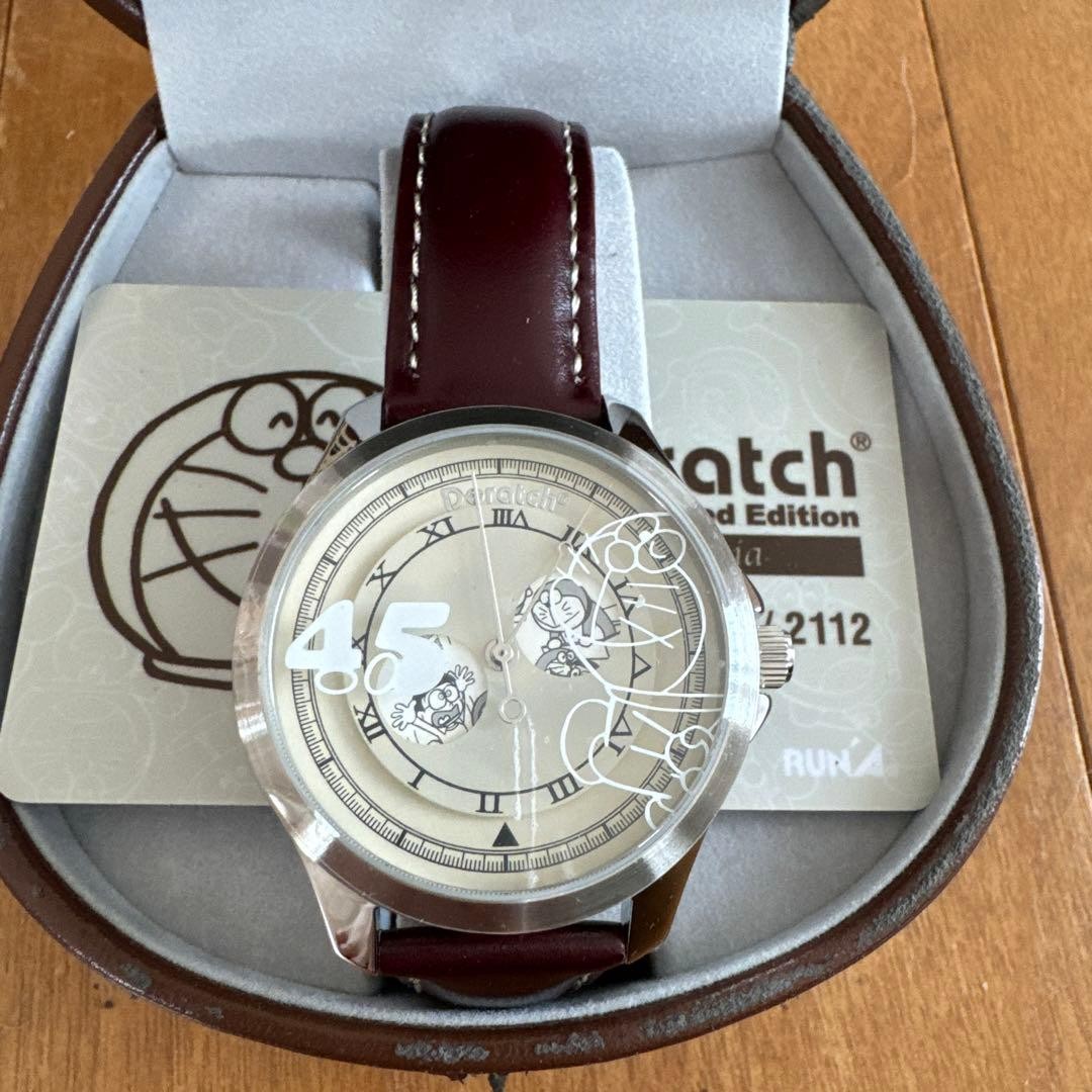 Cream Edition Watch Dial Nostalgia Leather 2015-16 Limited Doraemon Band - vintagewatches.pk