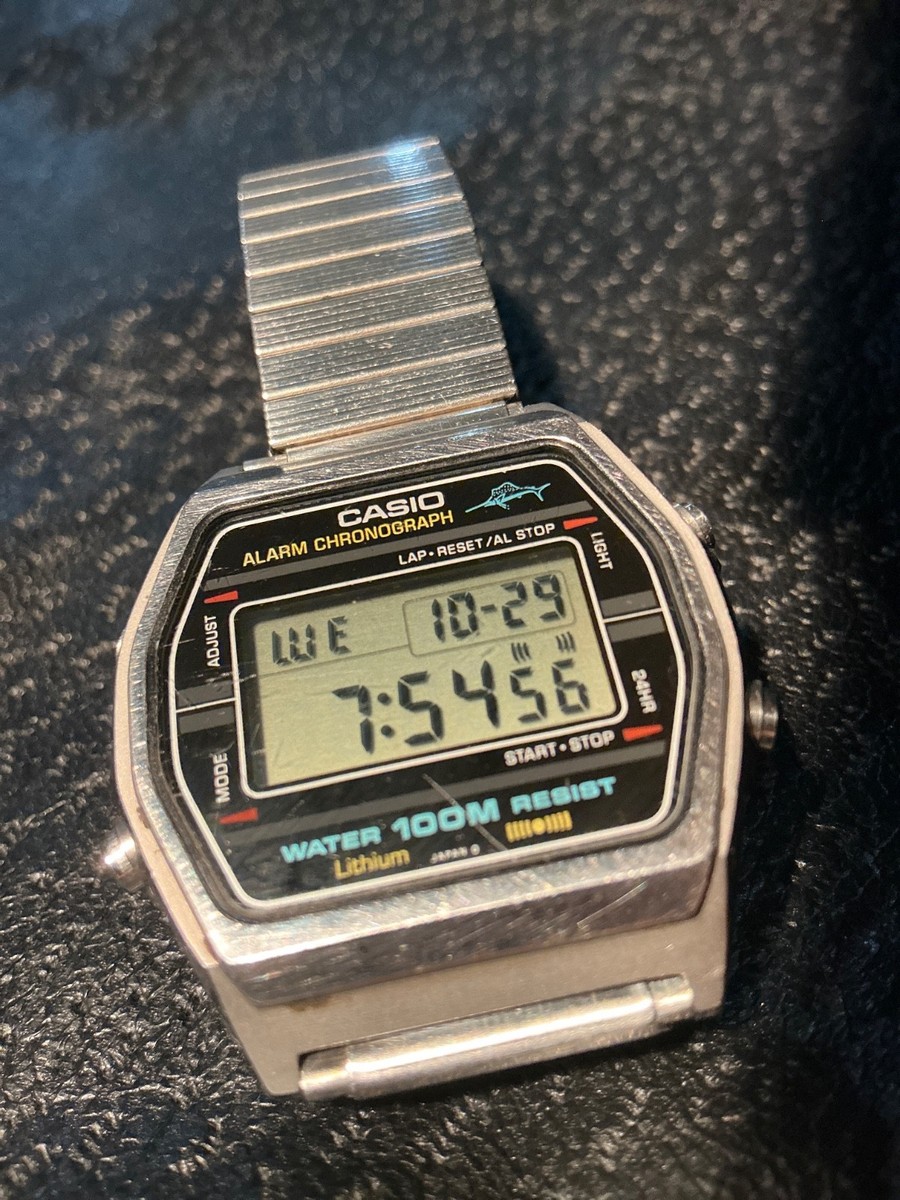 Casio W-750 Marlin Vintage Digital Watch Module 248 (1980's) New