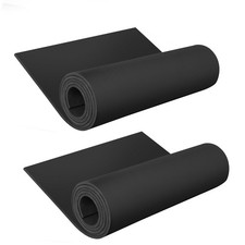 EVA Foam Sheet 2 Pcs 5mm 16x59 in 6.5sqft Black 90 kg/m  Cosplay DIY