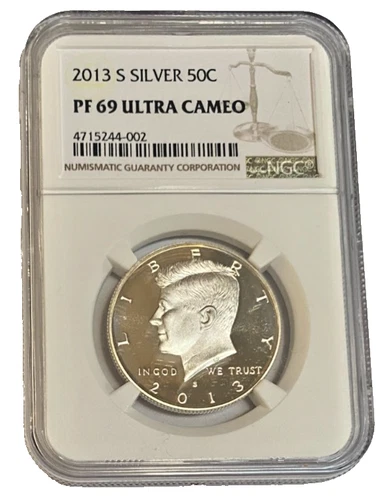 2013-S Proof Silver Kennedy NGC PF69 Ultra Cameo Brown label