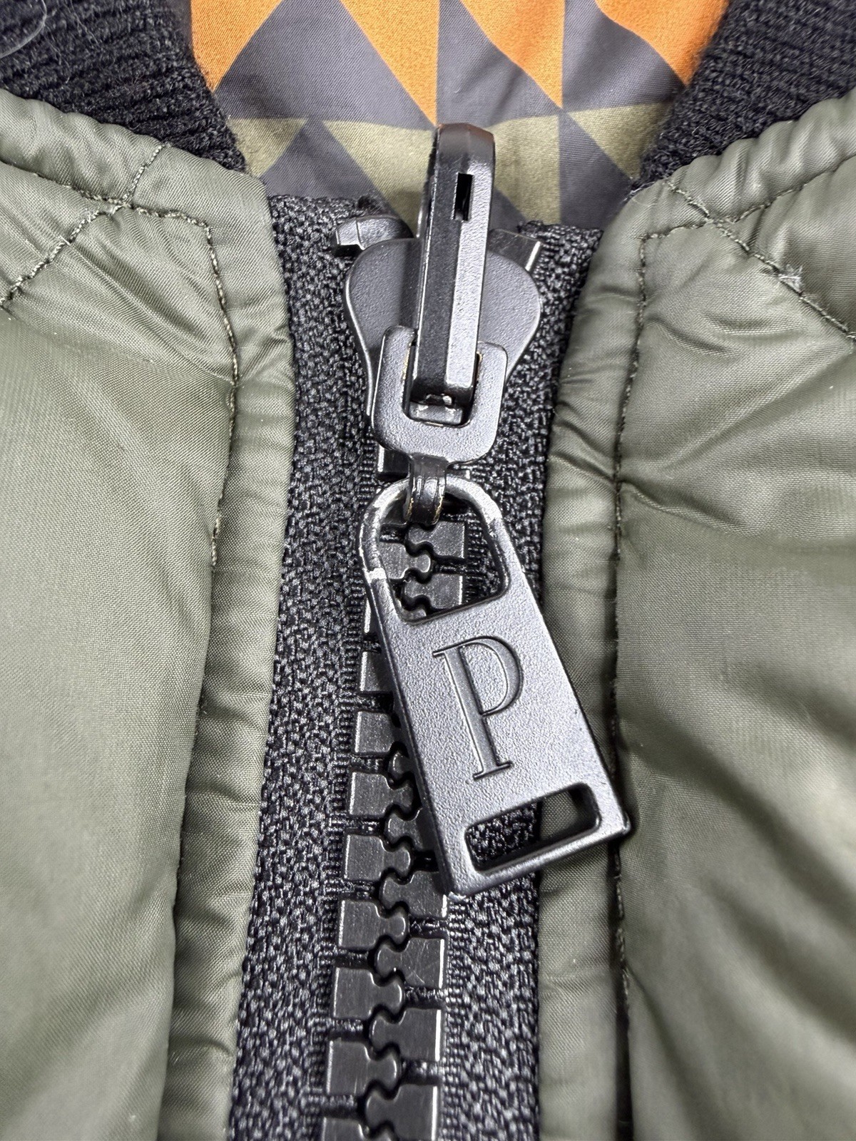 Pendleton Down Puffer Vest Aztec Print Reversible… - image 8