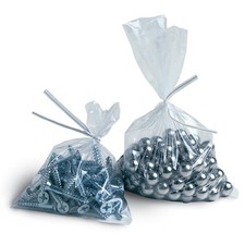8 x 24" 1.5 Mil Clear Flat Poly Bags Open Top - Case of 1000