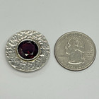 Handmade Artisan KEENAN Sterling Silver Synthetic Ruby Stone GOLF BALL MARKER — photo 3