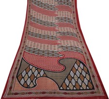 Sushila Vintage Indian Saree 100 Pure Cotton Printed 5 Yard Soft Craft Fabric
