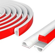 XPOOP White Cable Trunking, Half Round Cover, Single 3 Meter, 