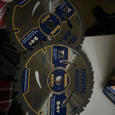 5 New Circular Saw Blades From Irwin And Tool Shop 7 1/4 