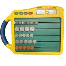 Coin Abacus Money Learning Counting Game 2000 Parentbanc PCI Educational Parts