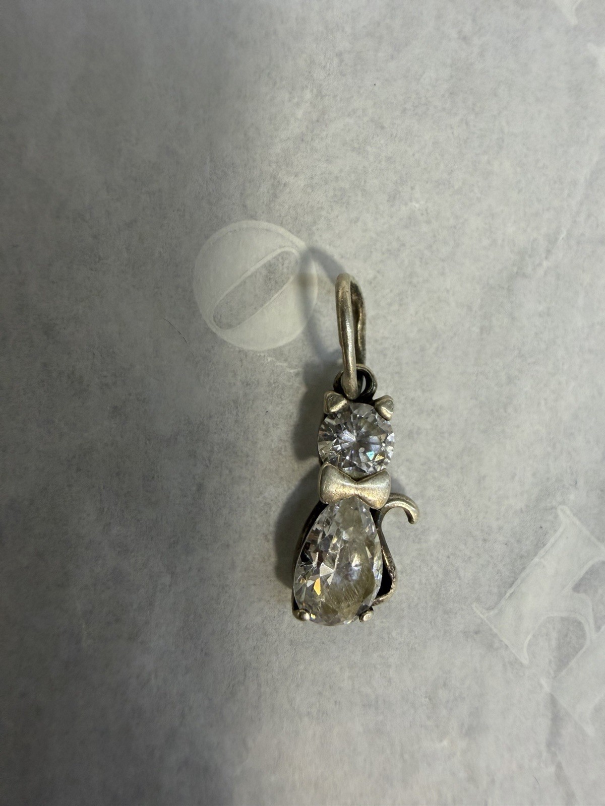 Cat Sparkling Sterling Silver Pendant image 4